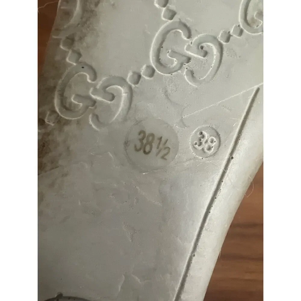 Gucci Ace Sneakers with Genuine Fur Lining Size 38.5